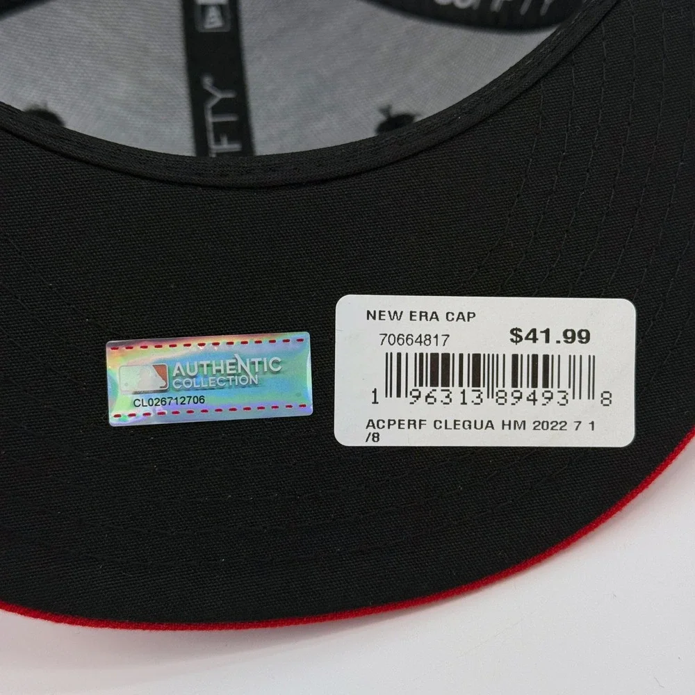 Cleveland‎ Guardians Hat New Era 59FIFTY MLB Baseball Fitted Men Size 7 1/8 NWT